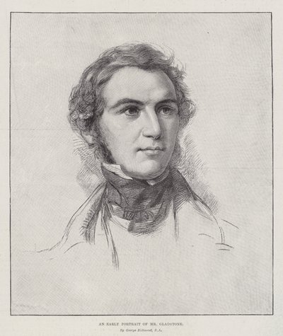 Un primer retrato del Sr. Gladstone de George Richmond