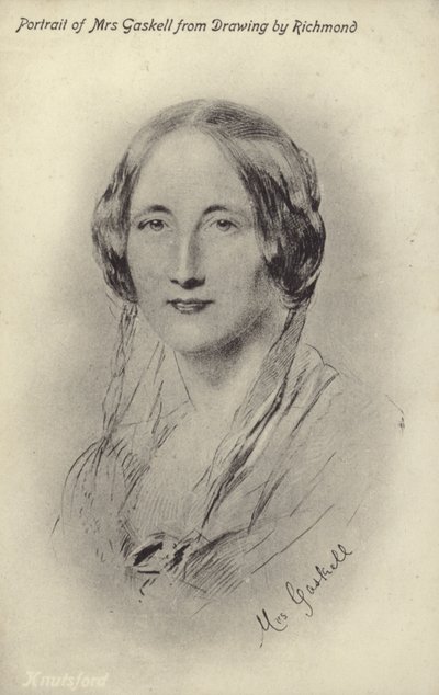 Sra. Gaskell (1810-1865), novelista y cuentista inglesa de George Richmond