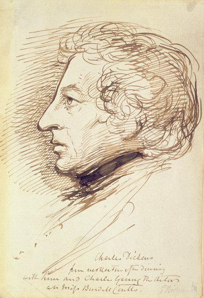 Retrato de Charles Dickens (1812-70) de George Richmond