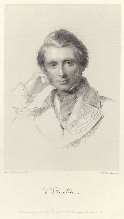 Retrato de John Ruskin de George Richmond