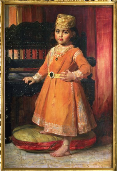 Retrato del Príncipe Alberto, hijo mayor del Maharajá Duleep Singh, 1870 de George Richmond