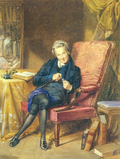 Retrato de William Wilberforce (1759-1833) 1833 (acuarela sobre papel) de George Richmond