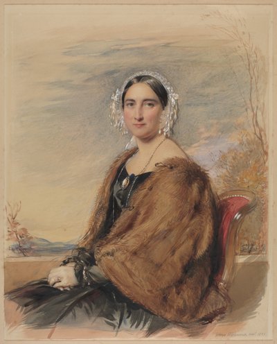 retrato de una mujer de George Richmond