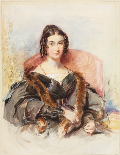 Retrato de una mujer, c. 1830-1835 de George Richmond