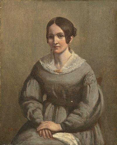 Retrato de una joven mujer de George Richmond