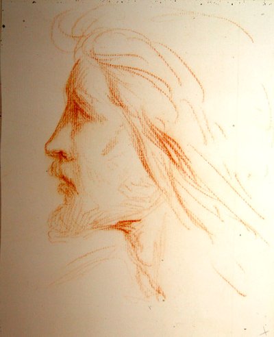 Estudio de retrato de Samuel Palmer, c.1828-29 de George Richmond