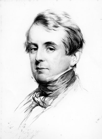Sir William Heathcote, grabado por Joseph Brown, 1847 de George Richmond