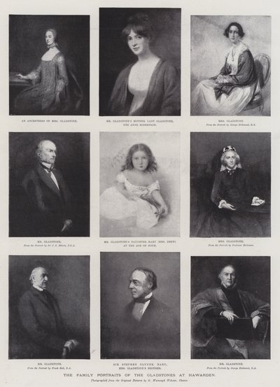 Los Retratos Familiares de los Gladstone en Hawarden de George Richmond