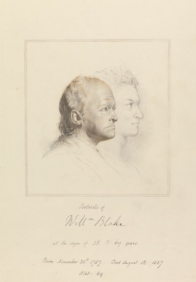 William Blake en la juventud y la edad de George Richmond