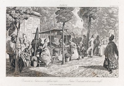 Boulevard Des Italiens, c.1821 de George Robert Lewis
