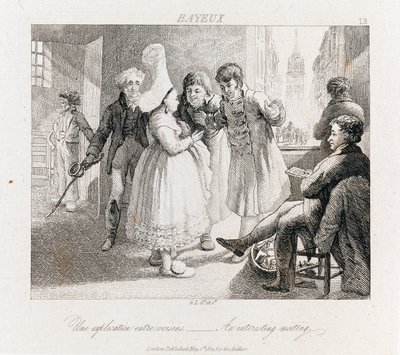 Reunión Interesante - Bayeux, c.1821 de George Robert Lewis