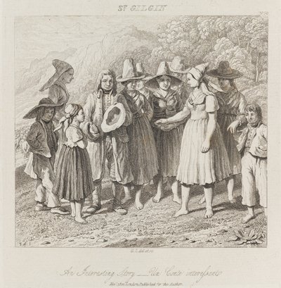 Historia interesante, St. Gilgin, c.1821 de George Robert Lewis