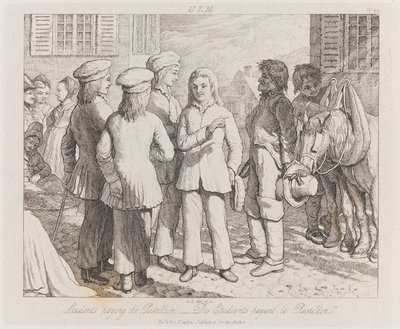 Estudiantes, Ulm, c.1821 de George Robert Lewis