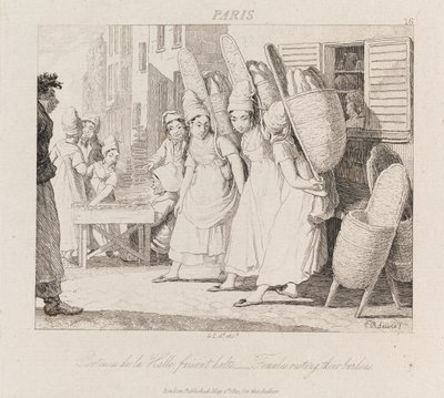 Mujeres descansando, París, c.1821 de George Robert Lewis
