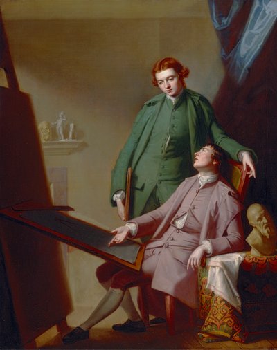 Una conversación (Los hermanos artistas Peter y James Romney) de George Romney