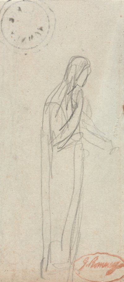 Una figura femenina de pie de George Romney