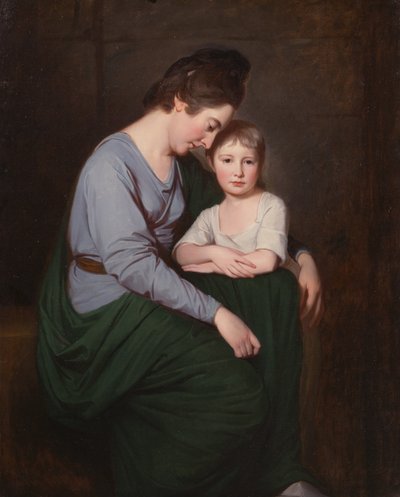 Ann Wilson con su hija Sybil de George Romney