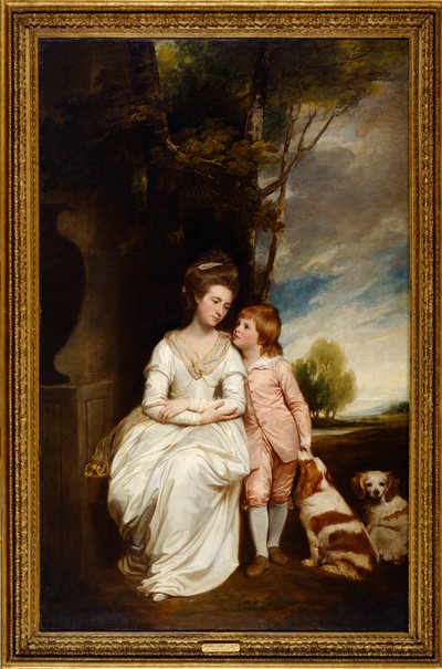 Ana condesa de Albemarle y su hijo de George Romney