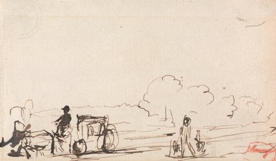 Carruaje en carretera nacional de George Romney