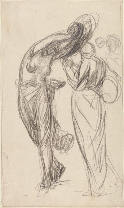Una pandereta bailarina y un banjista de George Romney
