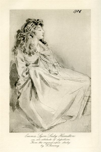 Emma Lady Hamilton de George Romney
