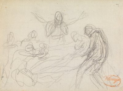 Figura Composición Estudio 11 de George Romney