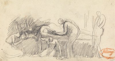 Figura Estudio de composición 23 de George Romney