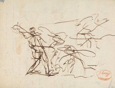 Figura Estudio de composición 25 de George Romney