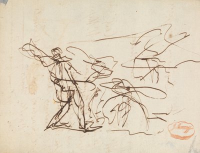 Figura Estudio de composición 25 de George Romney