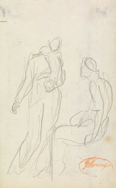 Figura Composición Estudio 2 de George Romney