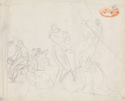 Figura Estudio de composición 34 de George Romney