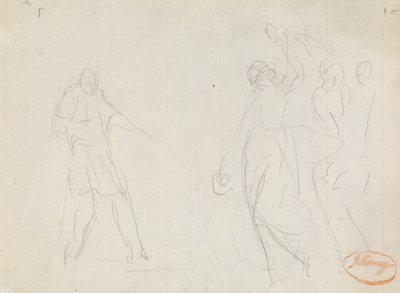 Figura Estudio de composición 39 de George Romney