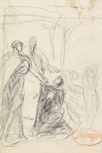 Figura Estudio de composición 40 de George Romney