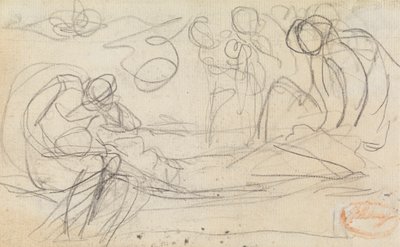 Figura Estudio de composición 50 de George Romney