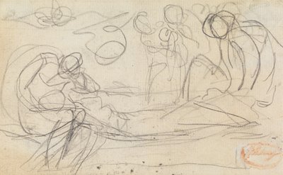 Figura Estudio de composición 50 de George Romney
