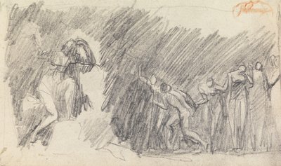Estudio de composición de figuras 5 de George Romney