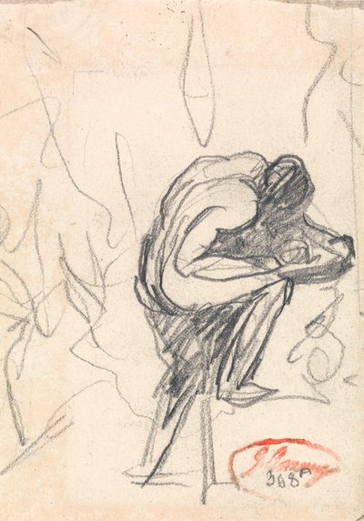 Figura de pie, con una rodilla doblada de George Romney