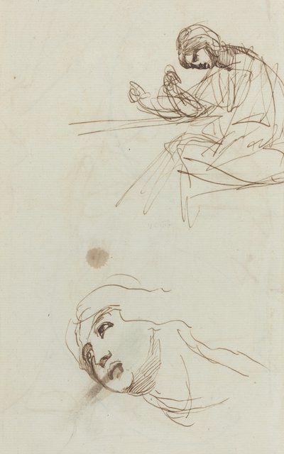 Estudios de figuras de George Romney