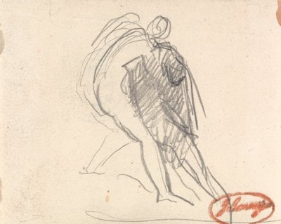 Figura que sostiene a una figura desmayada de George Romney