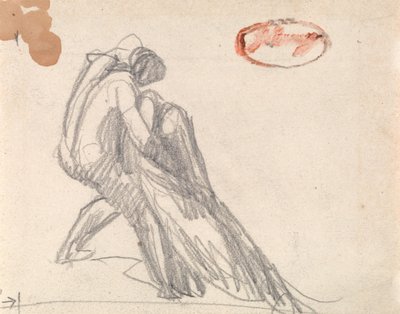 Figura que sostiene a una persona que se va a desmayar de George Romney