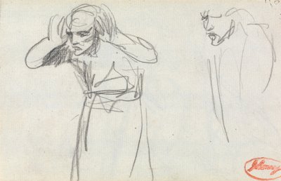 Figura con las manos en las orejas de George Romney