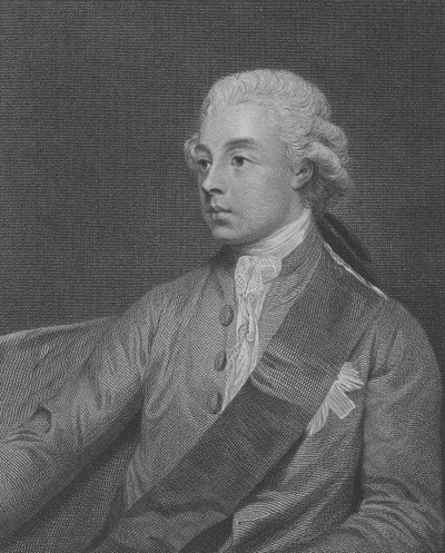 Frederick Howard, 5º Conde de Carlisle, grabado por John Keyse Sherwin, 1782 de George Romney