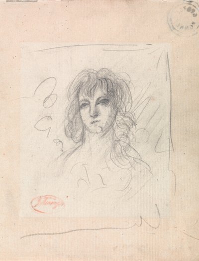 Cabeza de mujer de George Romney