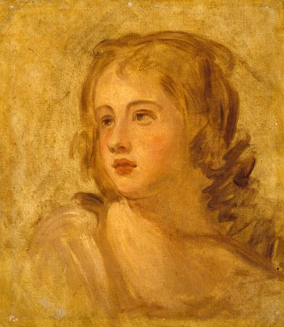 Cabeza de una mujer de George Romney