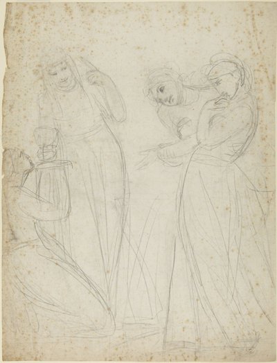 La iniciación de una ninfa rústica de George Romney