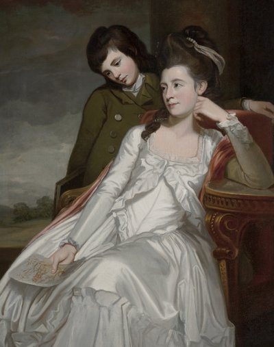 Jane, duquesa de Gordon y su hijo, George de George Romney