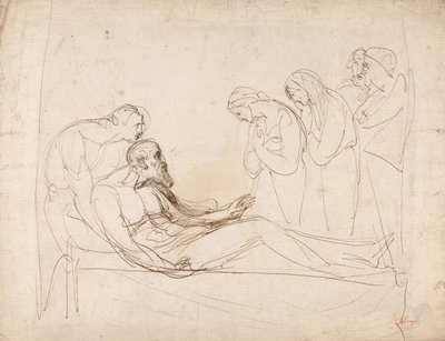 El rey Lear, despertado por Cordelia de George Romney