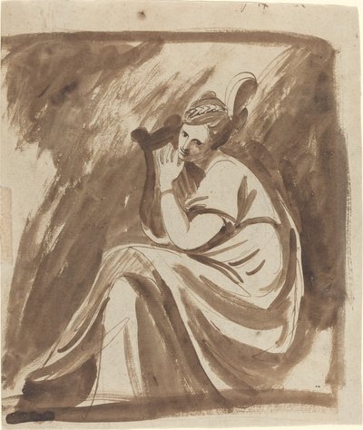 Lady Hamilton tocando una lira de George Romney