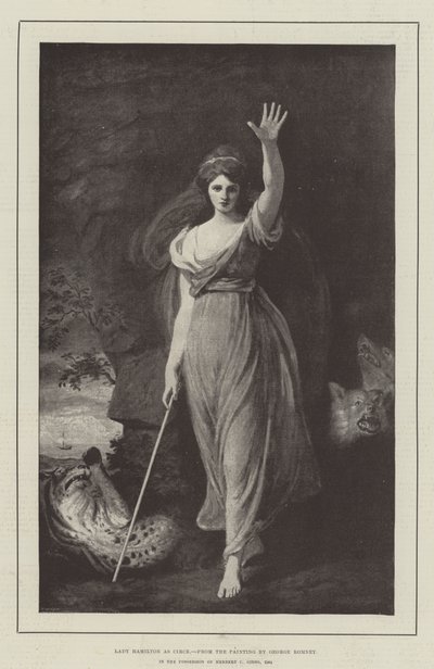 Lady Hamilton como Circe de George Romney
