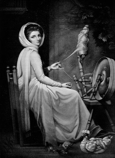 Lady Hamilton como La Hilandera, c1782, 1912 de George Romney